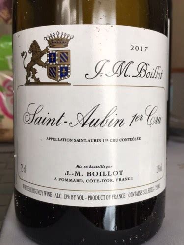 J M Boillot Saint Aubin 1er Cru Vivino US