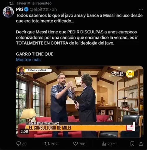 Javier Milei compartió un mensaje que pide la renuncia del