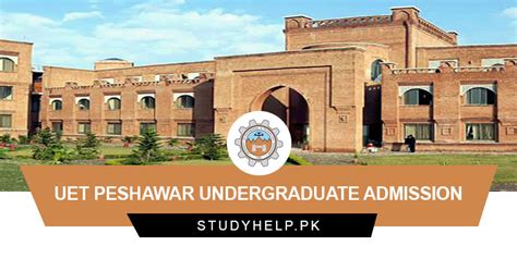 UET Peshawar Undergraduate Admission 2024