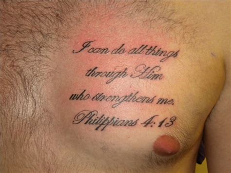 Chest Quote Tattoos Designs, Ideas and Meaning - Tattoos For You