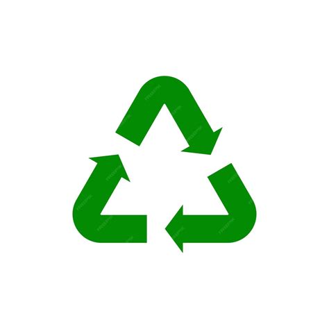 Premium Vector Universal Green Recycling Symbol International Symbol Used On Packaging Trash