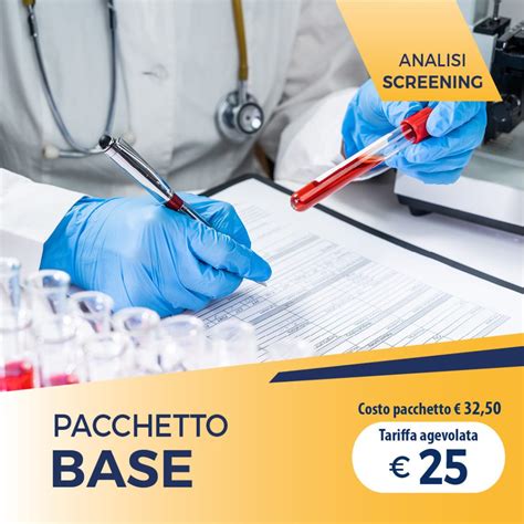 Pacchetto Analisi Screening Base Pacchetti Salute Marilab