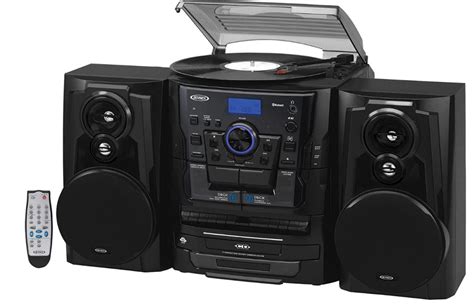 JENSEN Bluetooth 3 Speed Stereo Turntable 3 CD Changer Complete