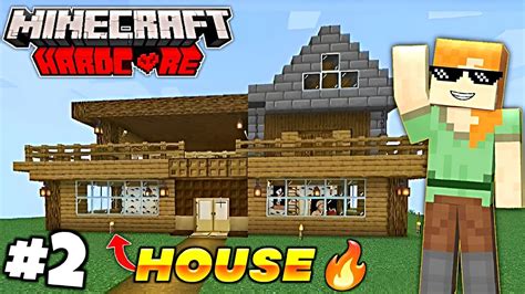 Finally I Made My First House In Minecraft Hardcore Series Ep On Pojav