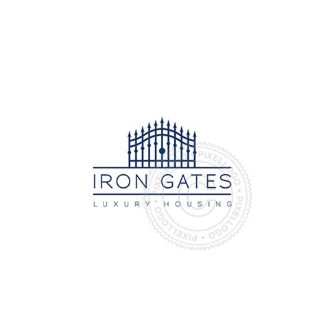 Iron Gates Real Estate Gate Logo Photoshop Logo Logo