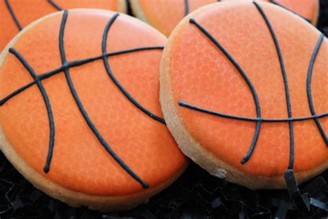 Basketball cookies basketball favors custom cookies