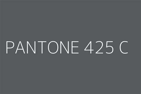 PANTONE 425 C Color HEX code