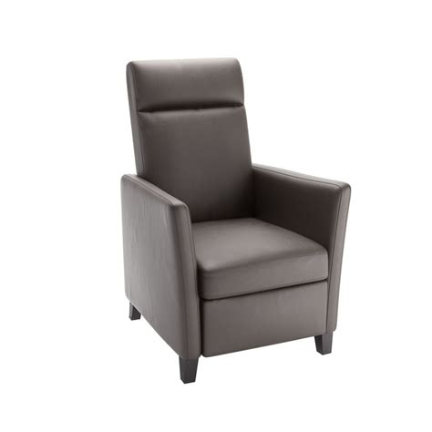 Corliving Elise Brownish Grey Bonded Leather Recliner The Home Depot Canada