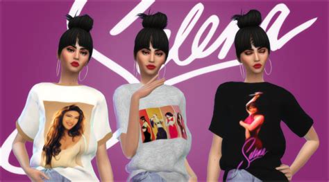 SELENA QUINTANILLA T SHIRTS Selena Quintanilla T Shirt Sims Sims 4 Mods