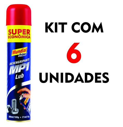 Óleo Desengripante MP1 321ml Mundial Prime 6 peças