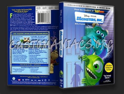 Monsters Inc dvd cover - DVD Covers & Labels by Customaniacs, id ...