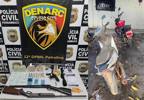 Policiais Civis da 12ª DENARC apreendem drogas armas de fogo e