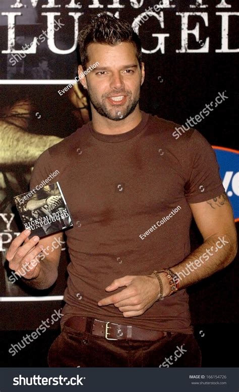 Ricky Martin Instore Appearance Ricky Martin Stock Photo