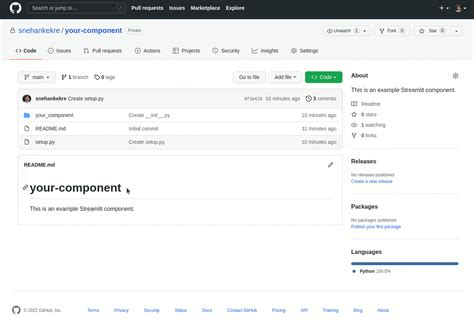 Publish A Component Streamlit Docs