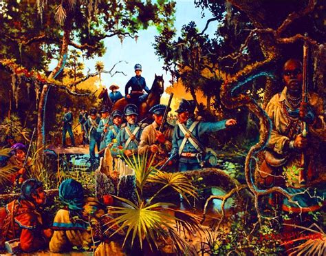 Seminole War In The Floridian Swamps Native American Models Native