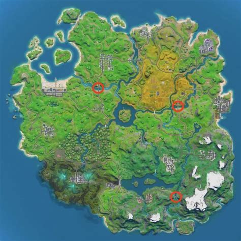 Fortnites Green Yellow And Red Bridge Locations Guide Where To