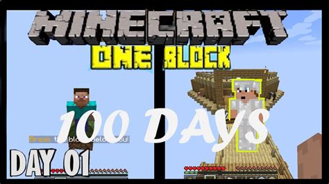 I Survived 100 Days In One Block Minecraft Hindi YouTube