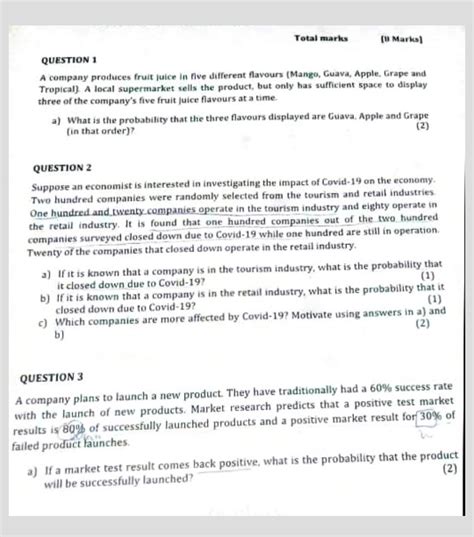 Solved Total Marks Market Question 1 A Company Produces