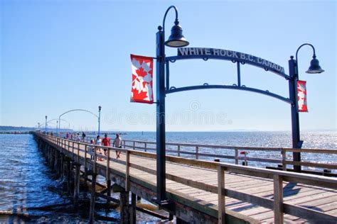 Historic Pier In White Rock British Columbia Canada Editorial