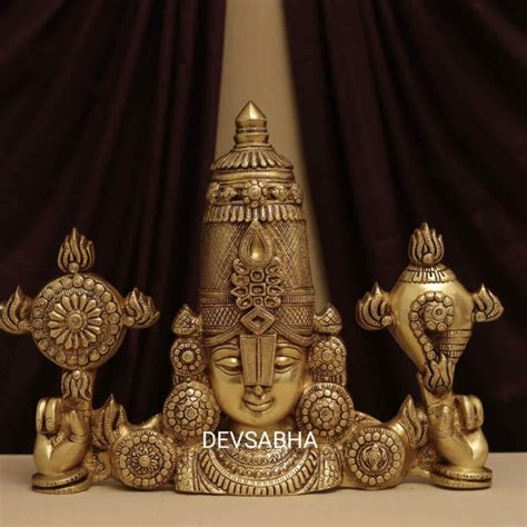 buy this Brass lord tirupati balaji/venkateshwar idol (19.5") - devsabha