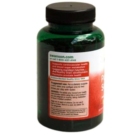 Swanson Pumpkin Seed Oil Mg Soft Gels Heart And Brain Health