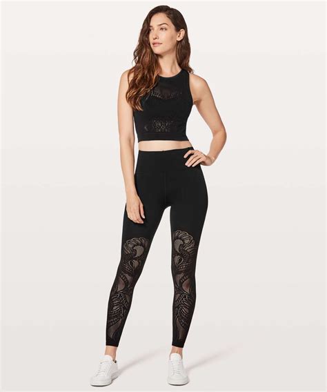 Lululemon Reveal Tight Lattice Paisley 28 Black Lulu Fanatics