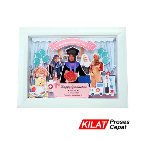 Jual Scrap Frame Pigura D Size A Kado Wisuda Wedding Anniversary