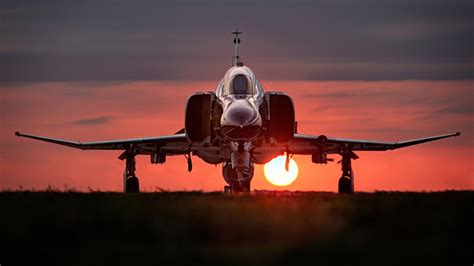 Sfondi Tramonto Veicolo Aereo Aerei Militari Caccia F Phantom