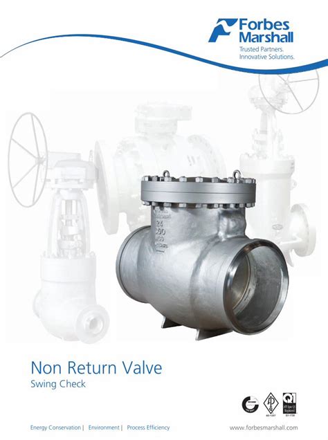 Pdf Non Return Valve Forbes Marshall Non Return Valve Swing Check