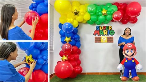 Como Hacer Un Arco De Globos Decoraci N Mario Bros Super Mario