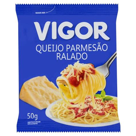 Queijo Parmesão Ralado Vigor Pacote 50g Tateno Supermercado