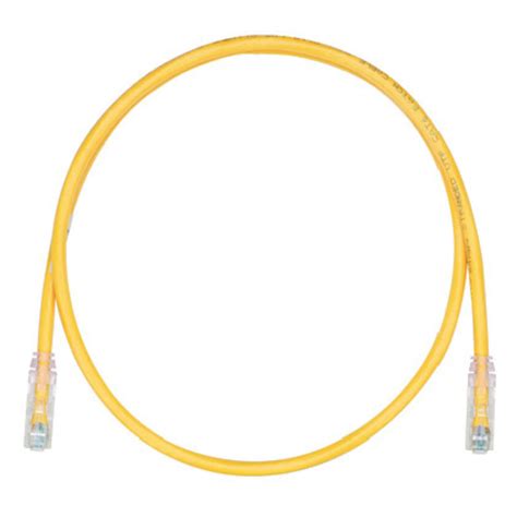 Cable De Parcheo UTP Cat6A 24 AWG CM Color Amarillo 10ft Bigcom