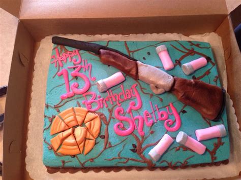 Trap Shooting Cake Or Skeet Shooting Girls Shoot Too Camo Birthday