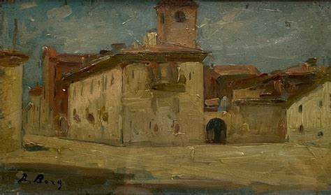 Romeo Borgognoni 1875 1944 Scorcio Di Pavia Catawiki