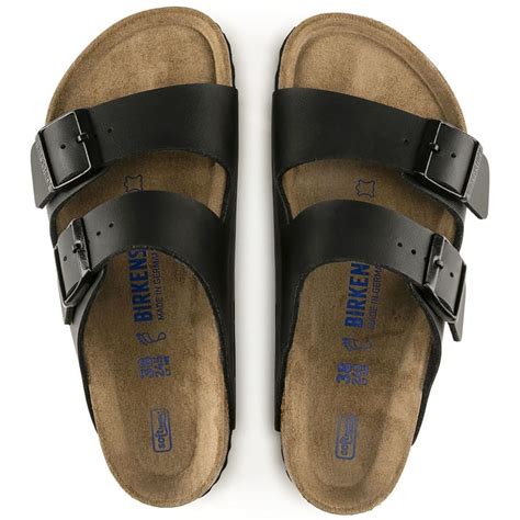 Birkenstock Unisex Arizona Birko Flor Soft Footbed Regular Black Köp Birkenstock Unisex