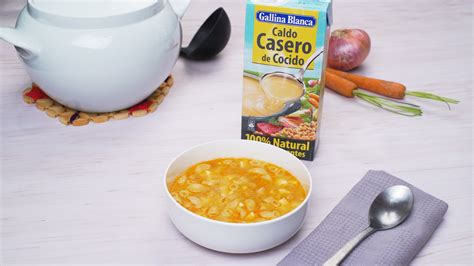 Sopa De Cocido Con Pasta Recetas Gallina Blanca