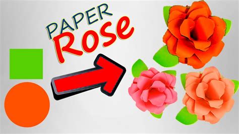 How To Make Rose Paper Flower From Crepe Paper Realistic Paper Roses