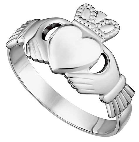 Silver Gents Traditional Claddagh Ring Claddaghrings