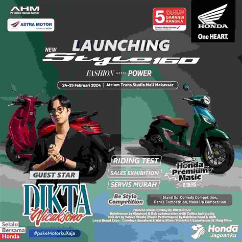 Launching New Honda Stylo Di Makassar Asmo Sulsel Gelar Regional