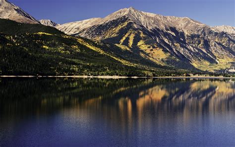 X Resolution Green And Gray Mountain Near Body Of Water