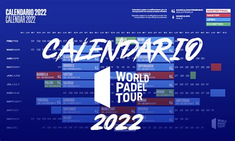 Nuevo Calendario World Padel Tour Todas Las Fechas En Nuestro Blog