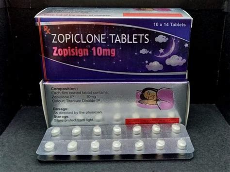 Zopisign Mg Mg Mg Zopiclone Mg Anti Anxiety Medicine