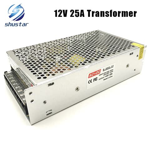 Dc 12v 25a 300w Switching Led Power Supply Lighting Transformers Led Driver For 3528 5050 5730