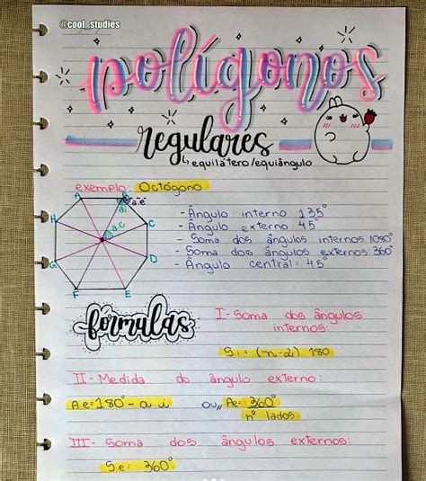 PolÍgonos Ensino Dos Números Poligonos Mapa Mental