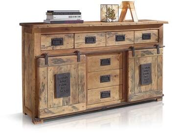 Bristol Highboard Ii Material Massivholz Mango Rustikal