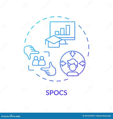 2d Gradient Thin Linear Icon Spocs Concept Stock Illustration Illustration Of Icon Massive