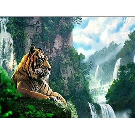 Peinture Au Diamant 5D 5D Tiger Animaux Image Diy Diamant Mosaïque