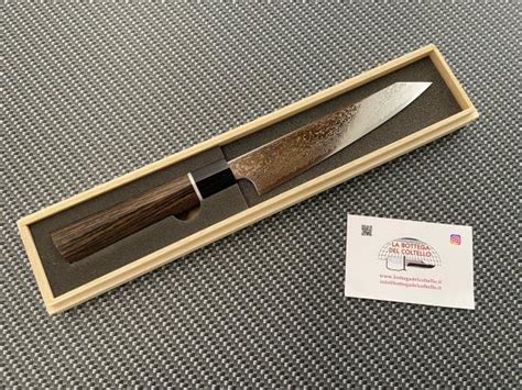 Utility Knife Kanetsugu Zuiun Damascus La Bottega Del Coltello