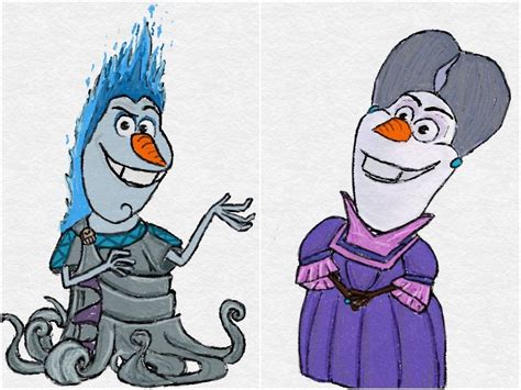 Dailyolaf — Olaf As Disney Villains Disney Disney Villains