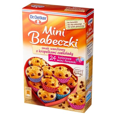 Dr Oetker Mini Babeczki Smak Waniliowy Z Kropelkami Czekolady 250 G